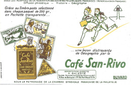 Delcampe - BUVARD - CAFE SAN-RIVO - - Caffè & Tè