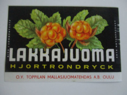 Delcampe - SODA LABEL - LAKKAJUOMA OULU FINLAND (K10-S65) - Lemonades & Sodas