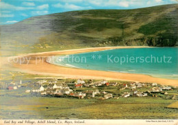 Delcampe - Mayo Irland Keel Bay And Village Achill Island Fliegeraufnahme - Sonstige & Ohne Zuordnung
