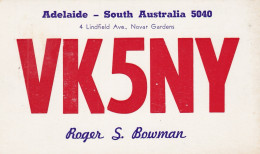 Delcampe - QSL South Australia VK5NY - Sonstige & Ohne Zuordnung