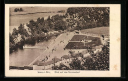Delcampe - AK Weida I. Thür., Blick Auf Das Sommerbad - Weida