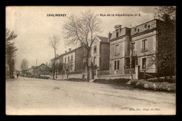 Delcampe - 52 - CHALINDREY - RUE DE LA REPUBLIQUE - Chalindrey
