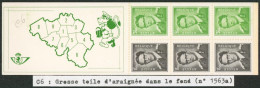 Delcampe - Curiosité - Carnet Baudouin (B6** MNH) : Grosse Toile D'araignée Dans Le Fond (1er TP) - 1953-2006 Moderni [B]