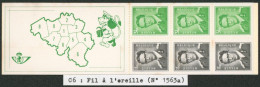 Delcampe - Curiosité - Carnet Baudouin (B6** MNH) : Fil à L'oreille (1er TP) - 1953-2006 Moderni [B]