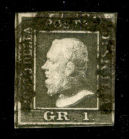 Delcampe - 1859 - 1 Grano Verde Oliva Chiaro (5) III Tavola - Usato - Diena - Altri & Non Classificati