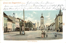Delcampe - Gruss Aus Deggendorf A. Donau - Oberer Stadtplatz - Deggendorf