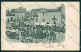 Delcampe - Brindisi Città Mercato Cartolina QQ4727 - Brindisi