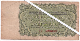 Delcampe - Tsjechoslowakije. Bankbiljetten. 5 Korun 1964. KM82. - Cecoslovacchia