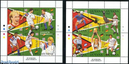 Delcampe - Guyana 1994 W.C. Football 12v (2 M/s), Mint NH, History - Sport - Germans - Football - Guyane (1966-...)