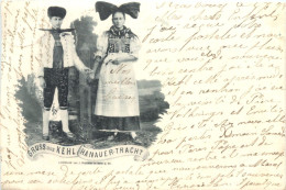 Delcampe - Gruss Aus Kehl Am Rhein - Hanauer Tracht - Kehl