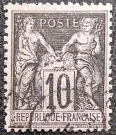 Delcampe - N°103 Sage 10c. Noir Sur Lilas. Oblitéré. T.B. - 1898-1900 Sage (Tipo III)
