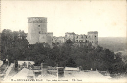 Delcampe - CPA Coucy Le Chateau Vue Prise Au Levant - Castillos