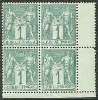 Delcampe - ** No 61, Bloc De Quatre Cdf, Très Frais Et Bien Centré. - TB - 1876-1878 Sage (Typ I)