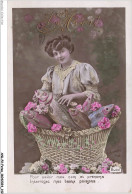 Delcampe - ANLP2-0146-FETES - 1er Avril - Pour Savoir Mes Nom Et Prenoms - Interrogez Mes Beaux Poissons - Femme Et Poissons - Erster April