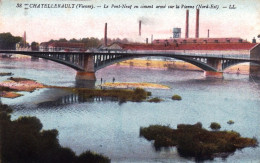 Delcampe - 86 - Vienne -  CHATELLERAULT - Le Pont Neuf En Ciment Armé Sur La Vienne - Chatellerault