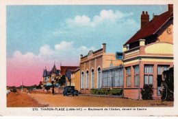Delcampe - 44 - Loire Atlantique -  THARON PLAGE - Boulevard De L Ocean Devant Le Casino - Tharon-Plage