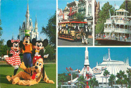 Delcampe - Carte Postale - Parc D'Attractions - Walt Disney World Orlando - The Magic Kingdom - Multivues - CPM - Voir Scans Recto- - Disneyworld