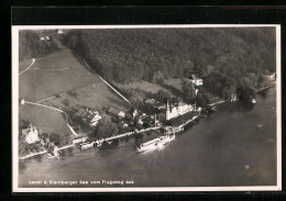 Delcampe - AK Leoni A. Starnberger See, Fliegeraufnahme Des Ortes - Starnberg