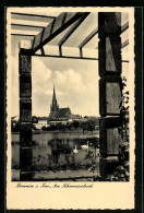 Delcampe - AK Demmin I. Pom., Schwanenteich Mit Kirche - Demmin