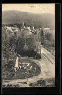 Delcampe - AK Tabarz, Zimmerbergstrasse Mit Spindlerdenkmal - Tabarz