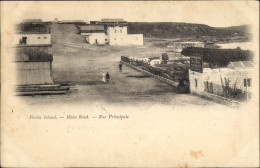 Delcampe - CPA Insel Perim Jemen, Main Road, Straßenpartie - Jemen