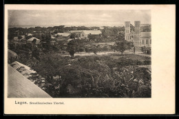 Delcampe - CPA Lagos, Brasilianisches Viertel Von Oben Gesehen - Nigeria