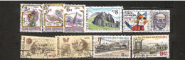 Delcampe - Cecchia - Lot Di 10 Francobolli Di 1995 - Gebraucht