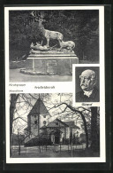 Delcampe - AK Friedrichsruh, Mausoleum, Hirschgruppe, Bismarck - Friedrichsruh