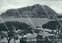 Delcampe - Bu532 Cartolina Palermo Citta' Spiaggia Mondello Monte Pellegrino - Palermo