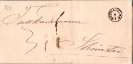 Delcampe - Stockholm 1856 Serifed Single Ring Cds With Ms 3 On Stampless Folded Letter To Stromstad.  MONARCH SIZE - ... - 1855 Préphilatélie