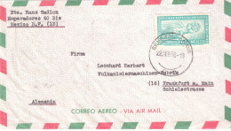 Delcampe - MEXICO 1950 AIRMAIL LETTER SENT FROM MEXICO TO FRANKFURT - Mexiko