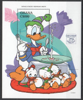 Delcampe - I0393 1994 Ghana Cartoons Walt Disney Donald Duck'S Birthday Party Bl Mnh - Disney