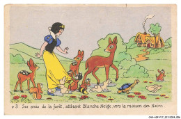 Delcampe - CAR-ADPP17-1093-DISNEY - Ses Amis De La Foret Attirent Blanche Neige - Disneyworld