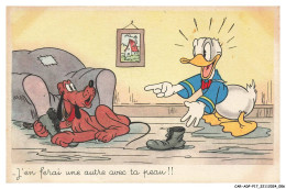 Delcampe - CAR-ADPP17-1068-DISNEY - J'en Ferai Une Autre Avec Ta Peau - Donald - Disneyworld