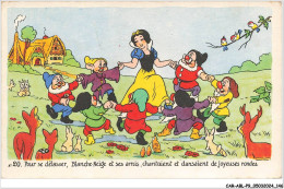 Delcampe - CAR-ABLP9-0776-DISNEY - Pour Se Délasser - Blanche Neige Et Ses Amis Chantaient Et Dansaient - Disneyworld