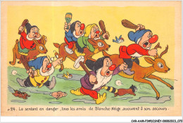 Delcampe - CAR-AAMP3-DISNEY-0245 - Blanche-Neige - La Sentant En Danger Tous Les Amis De Blanche Neige Accourent - N°24 - Disneyland