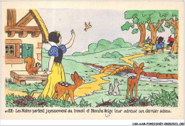 Delcampe - CAR-AAMP3-DISNEY-0251 - Blanche-Neige - Les Nains Partent Joyeusement Au Travail - N°22 - Disneyland