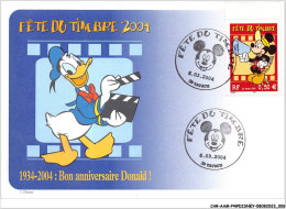 Delcampe - CAR-AAMP4-DISNEY-0295 - Fete Du Timbre 2004 - 1934-2004 - Bon Anniversaire Donald - Disneyland