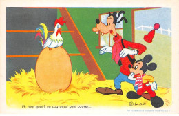 Delcampe - Disney - N°87833 - Eh Bien Quoi ? Un Coq Aussi Peut Couver - Mickey Et Dingo - Disneyland