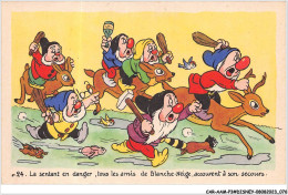 Delcampe - CAR-AAMP3-DISNEY-0248 - Blanche-Neige - La Sentant En Danger Tous Les Amis De Blanche Neige Accourent - N°24 - Disneyland