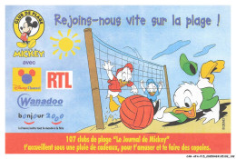 Delcampe - CAR-AFAP15-0758-DISNEY - Neuveux De Donald - Rejoins Nous Vite Sur La Plage - Disneyworld