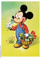 Delcampe - CAR-AFAP16-0764-DISNEY - MICKEY - Fleurs - Panier - Disneyworld