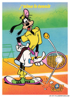 Delcampe - CAR-AFAP15-0732-DISNEY - DINGO - J'aime Le Tennis - Disneyworld