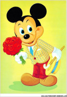 Delcampe - CAR-AAMP4-DISNEY-0406 - Mickey Apportant Un Bouquet De Roses - Disneyland