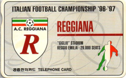 Delcampe - SOUTH KOREA - MO9503109 - FOOTBALL SOCCER - ITALIAN FOOTBALL CHAMPIONSHIP 96/97 - REGGIANA - FAKE CARD - Corée Du Sud