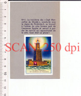 Delcampe - Lire La Description) 2 Vues Phare D'Alexandrie Egypte + Allumer Le Feu Hommes Préhistoriques Caverne ? Grotte ? - Nestlé