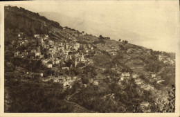 Delcampe - CPA Roquebrune Le Village Vu De La Grand Corniche - Menton