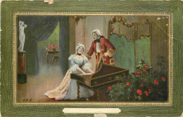 Delcampe - CPA Femme Clavecin - Paare