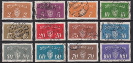 Delcampe - NO601AC – NORVEGE - NORWAY – 1933 – COAT OF ARMS – SC # O9/O21 USED 32 € - Service