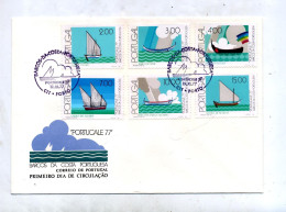 Delcampe - Lettre Fdc 1977 Barque Cotiere - FDC